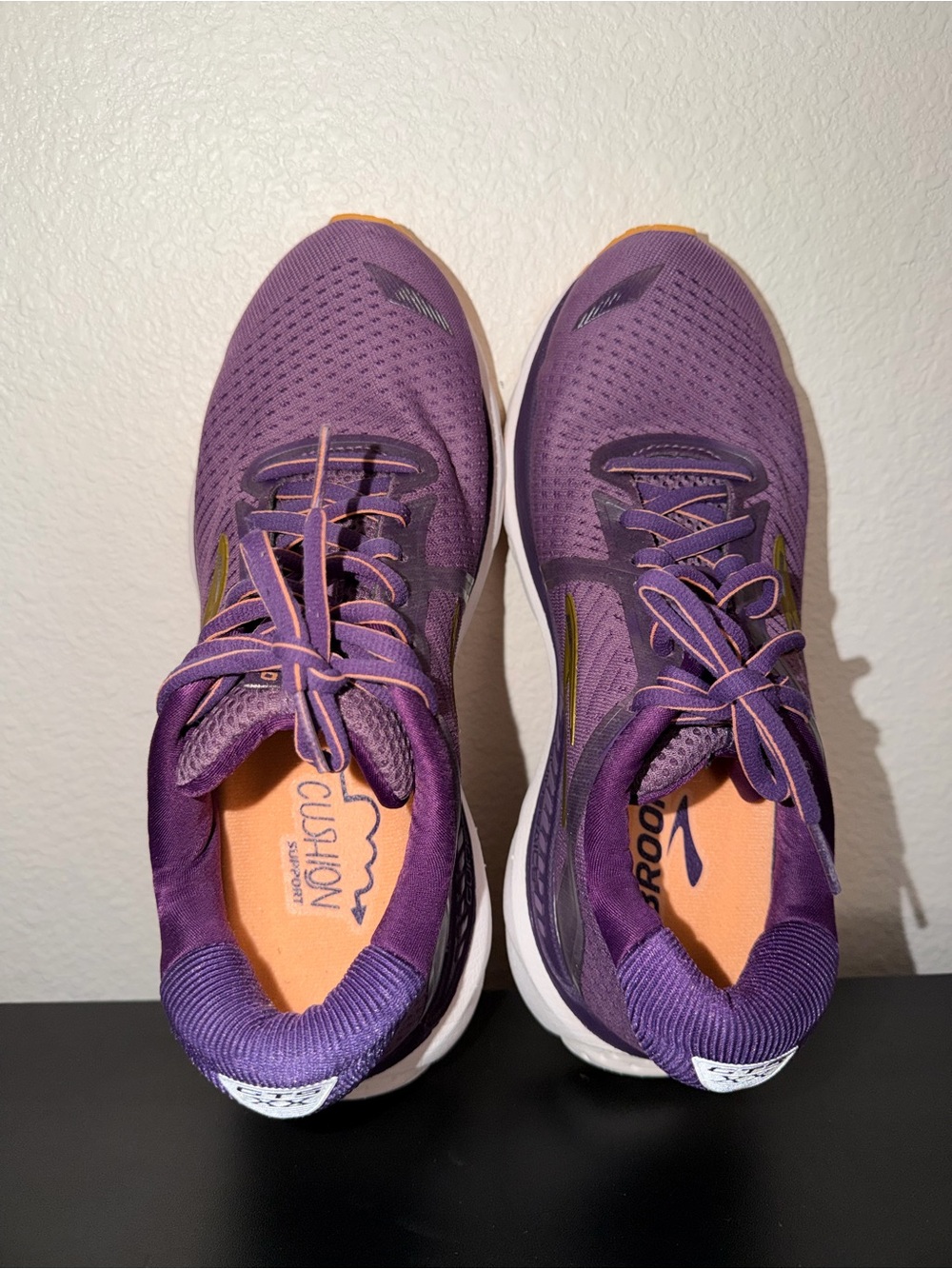 Brooks Women's Purple Running Shoes with Orange Insoles